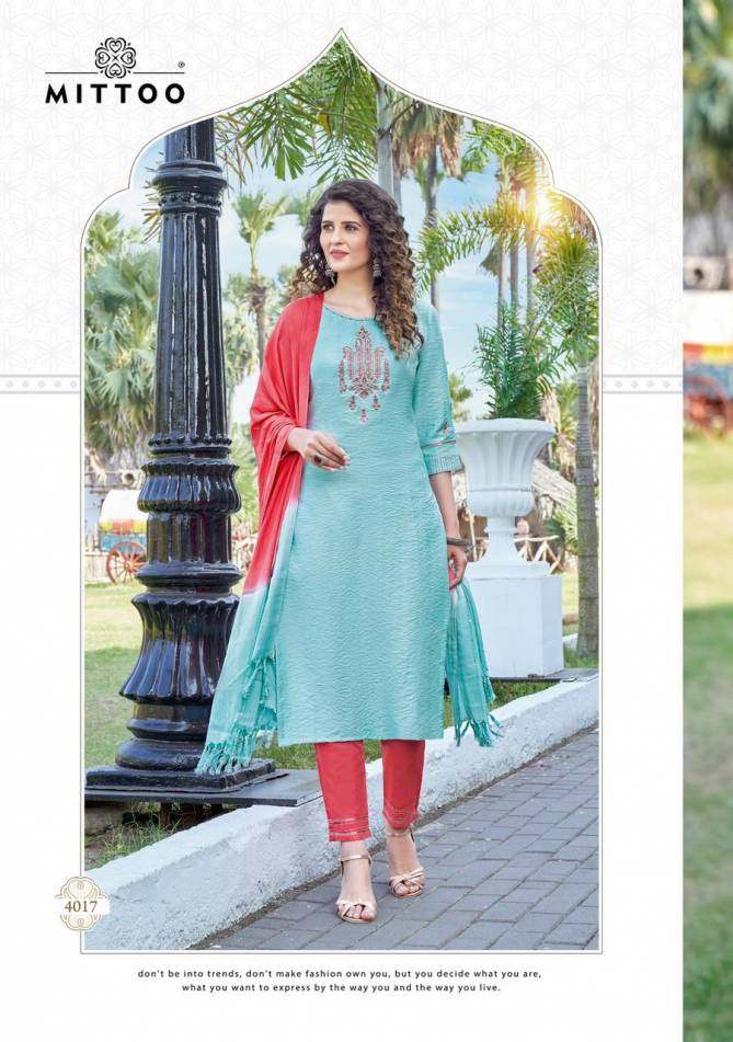 Mittoo Shringar 3 Fancy Party Wear Viscose Ready Made Latest Salwar Suit Collection